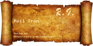 Reil Irén névjegykártya